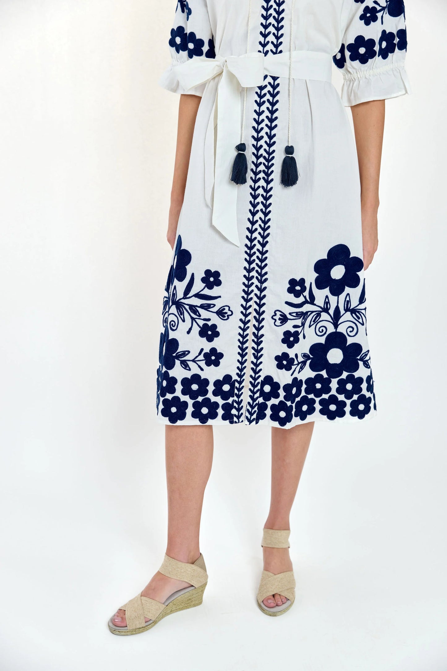 Charleston Shoe Co. Rosie Aztec Dress - Navy/White