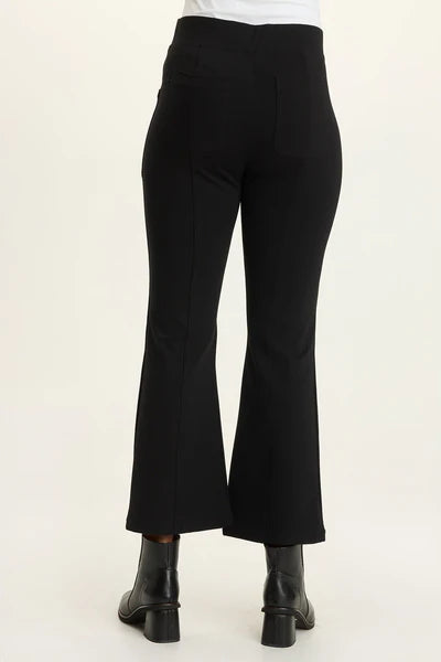XCVI Wearables Yanis Ponte Pull-On Flare Pant - Black