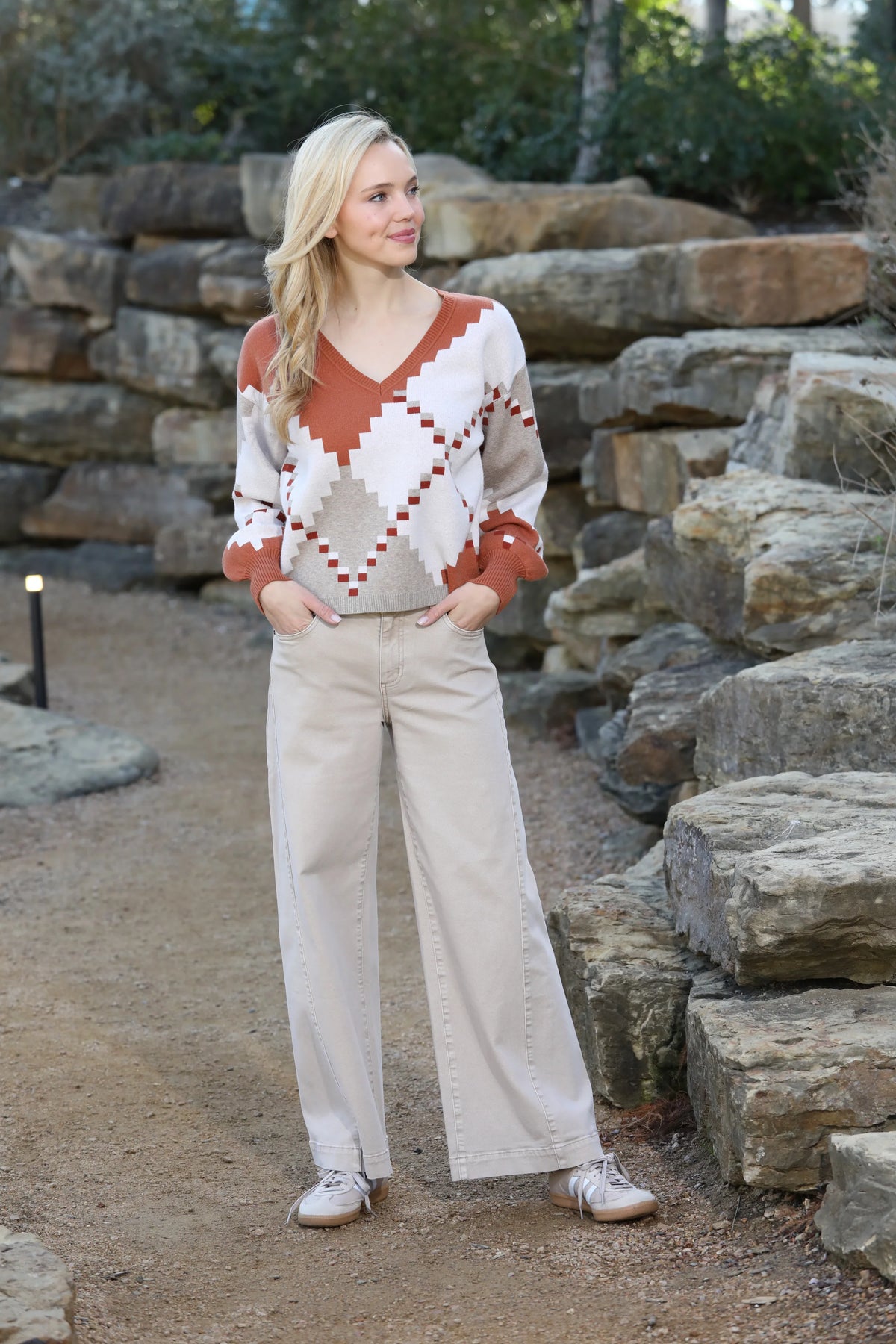 APNY The Godet Wide Leg Jean | Antique Beige
