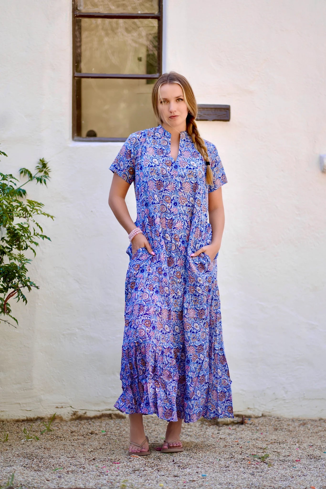 Dolma Alia Maxi Dress - Blue