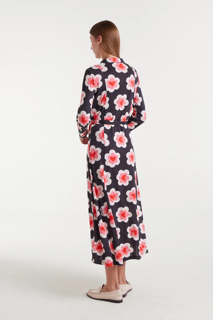 Compania Fantastica Sweetheart Flower Maxi Dress