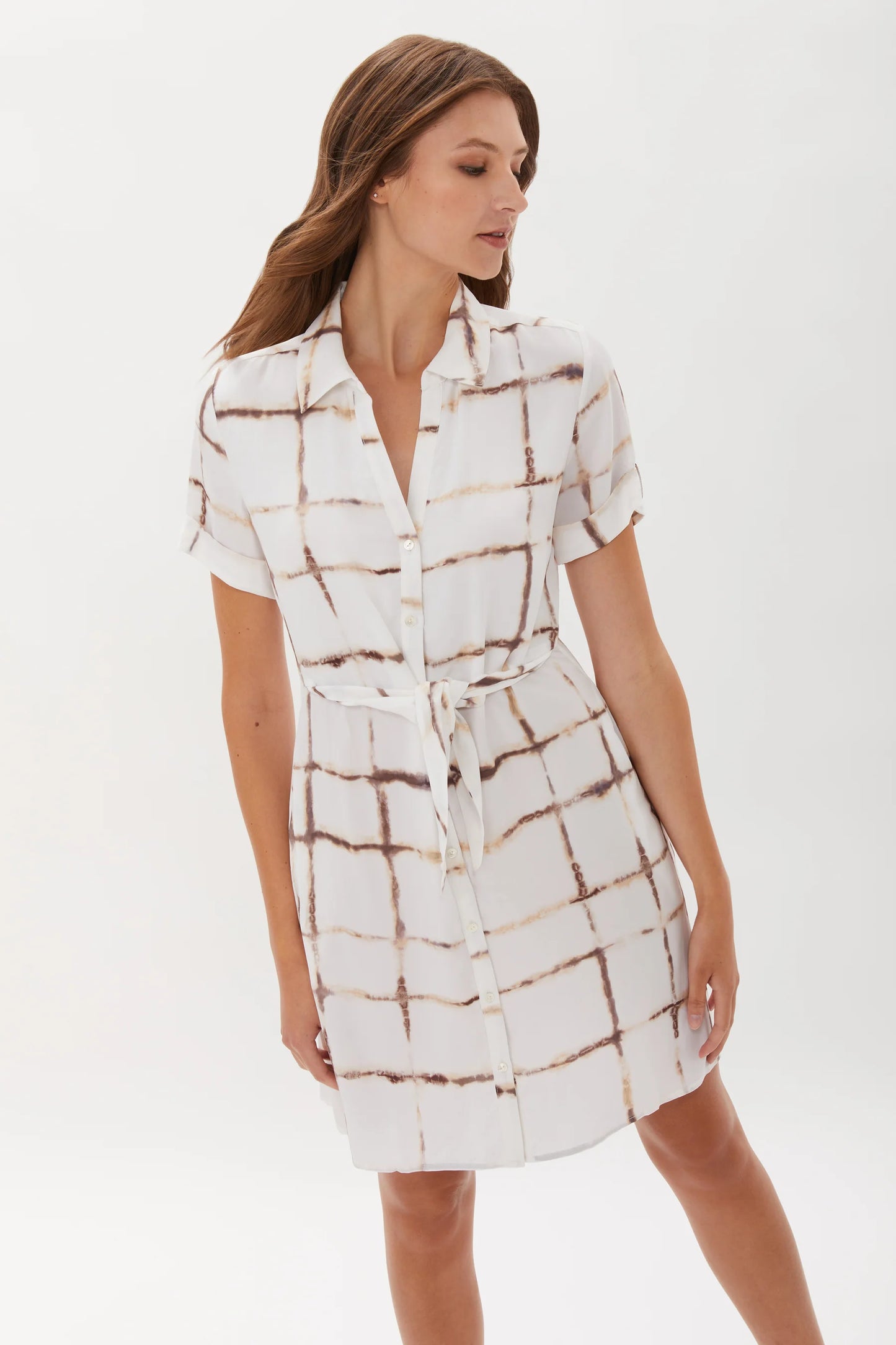 Ecru Knightley Belted Shirt Dress - Melt