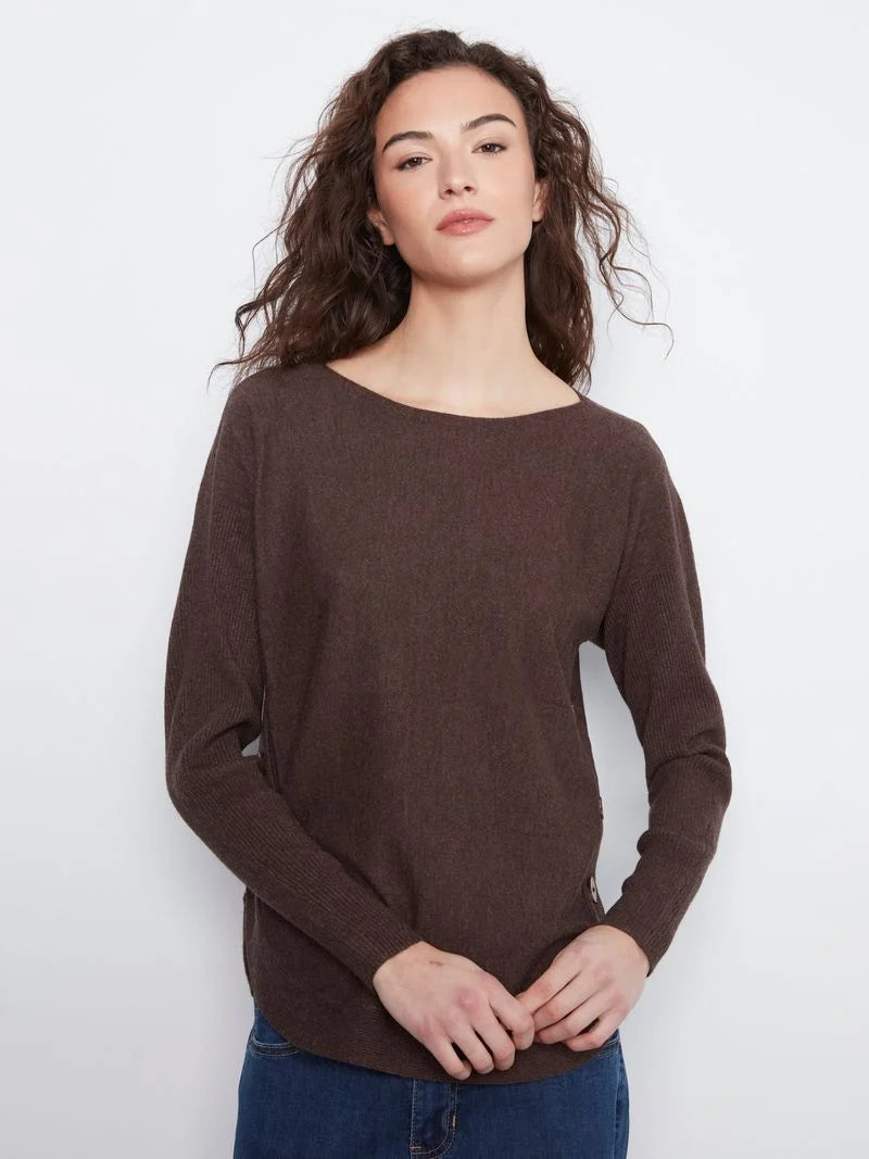 Charlie B Side Button Sweater