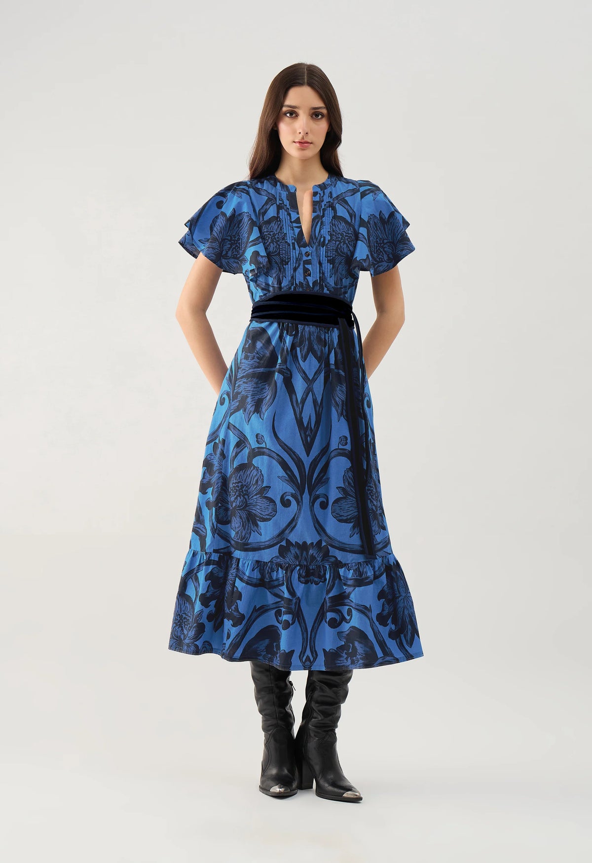 Beyond By Vera Leni Dress - Rosemore Nightblue