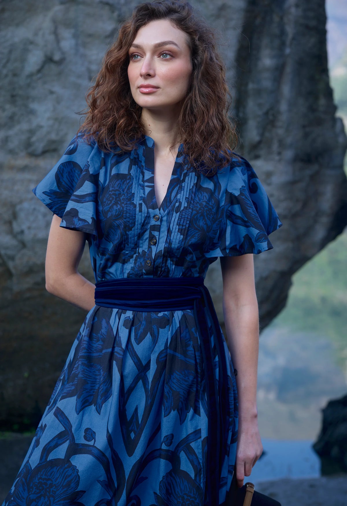 Beyond By Vera Leni Dress - Rosemore Nightblue