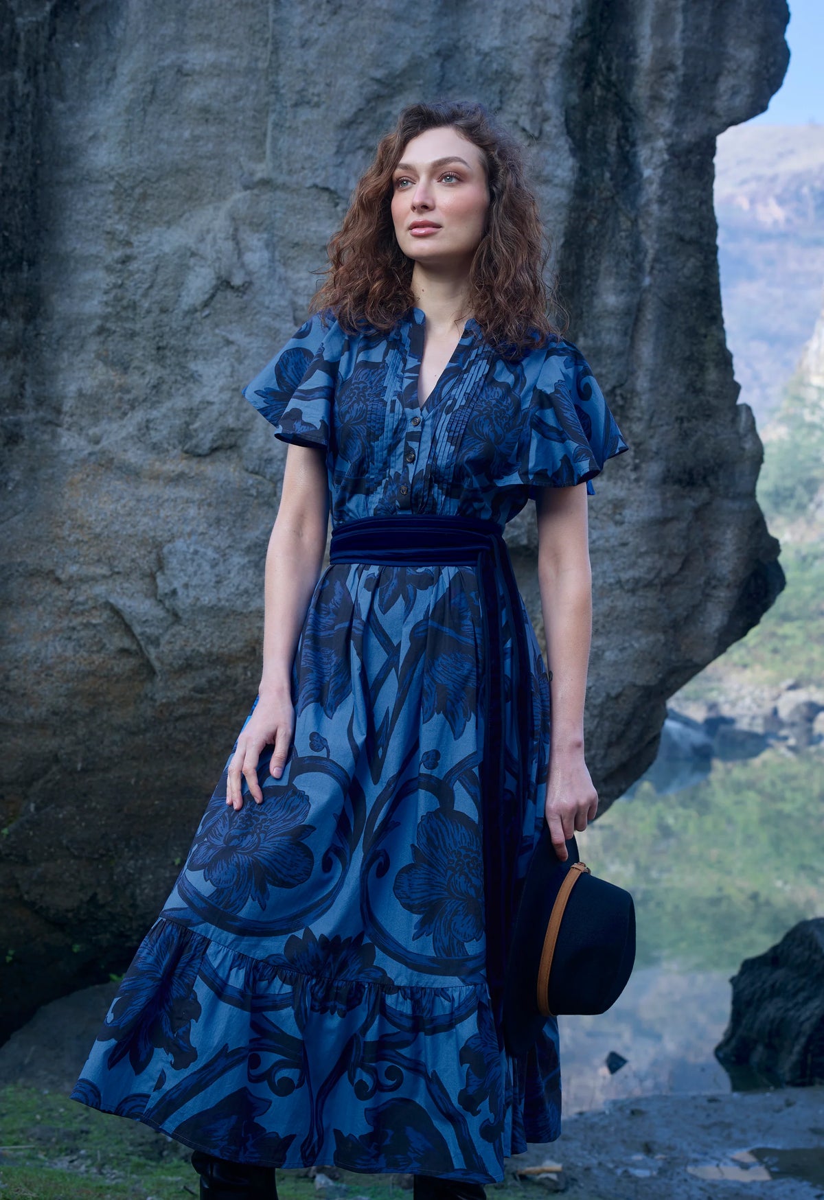 Beyond By Vera Leni Dress - Rosemore Nightblue