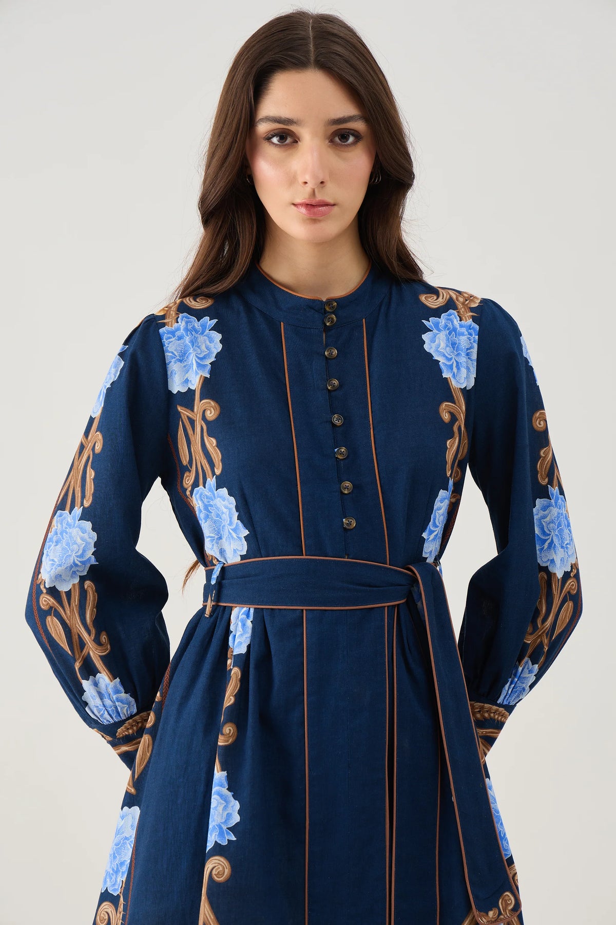 Beyond by Vera Nella Dress - Harvest Navy