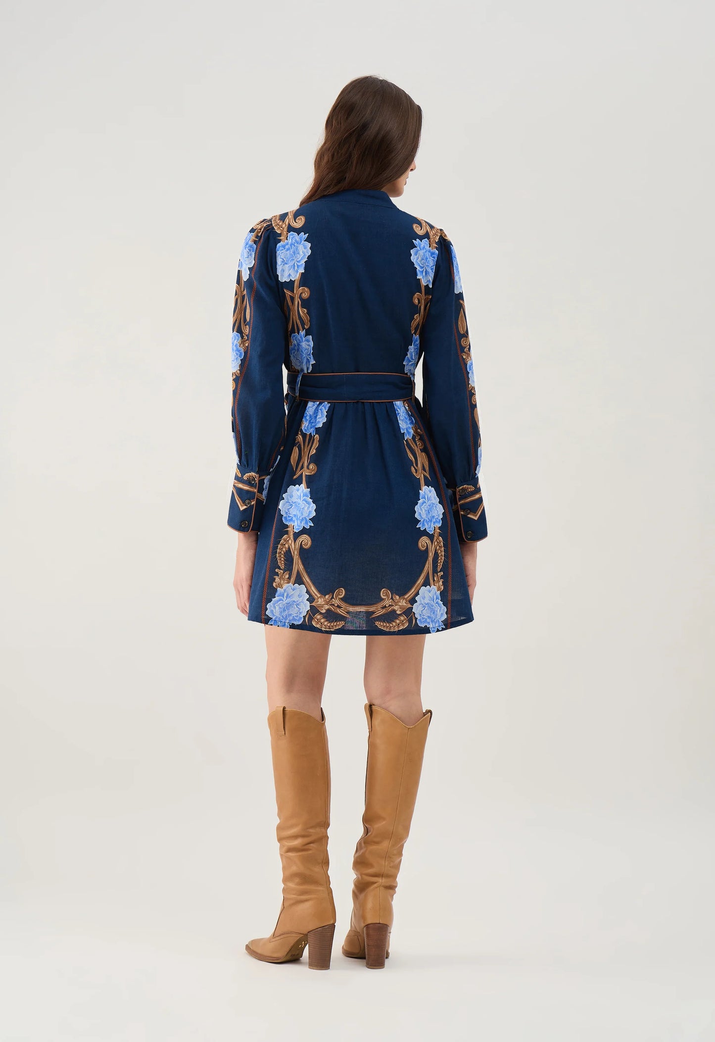 Beyond by Vera Nella Dress - Harvest Navy