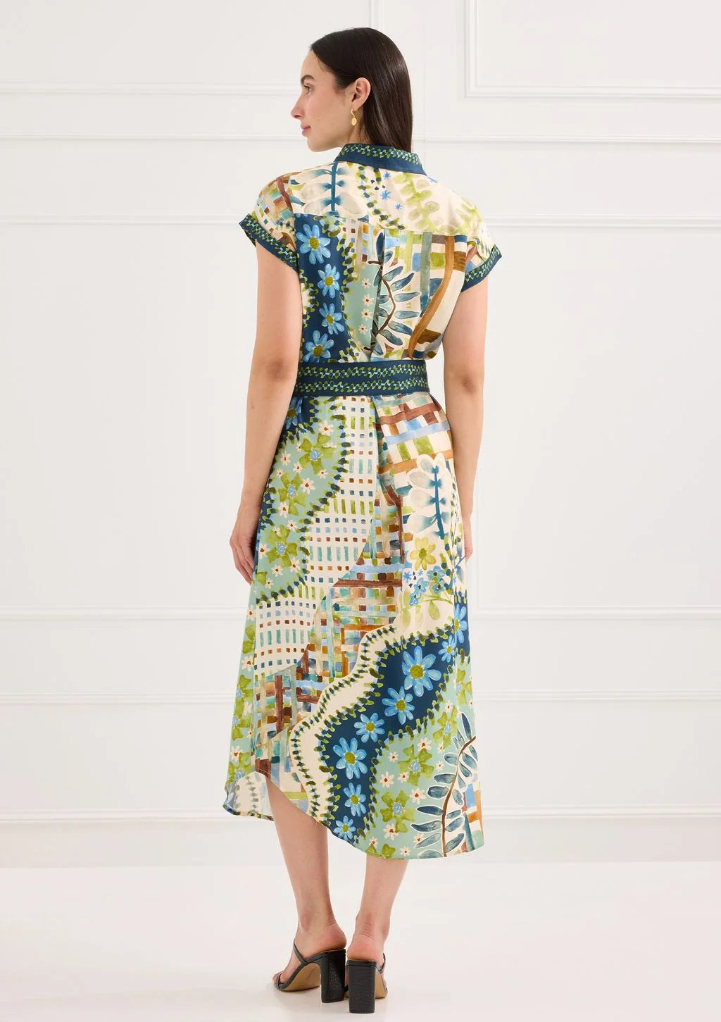 Alivia Willa Dress | Navy Mosaic