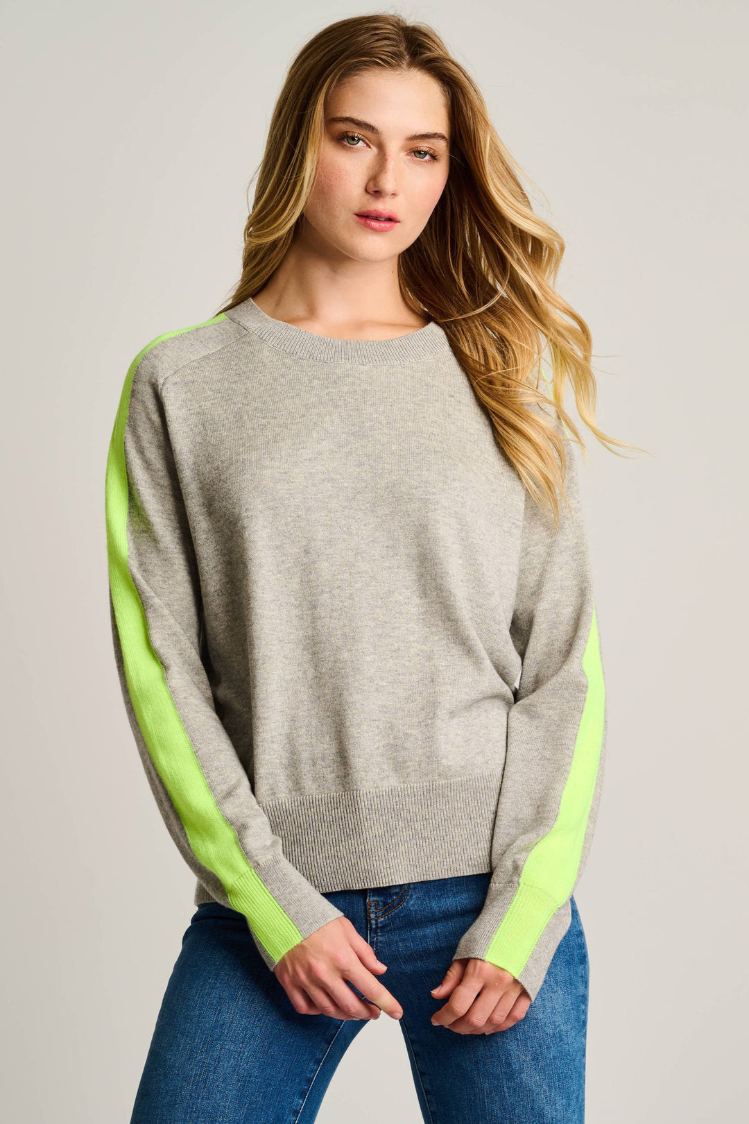 Lisa Todd Stripefull Sweater - Fog