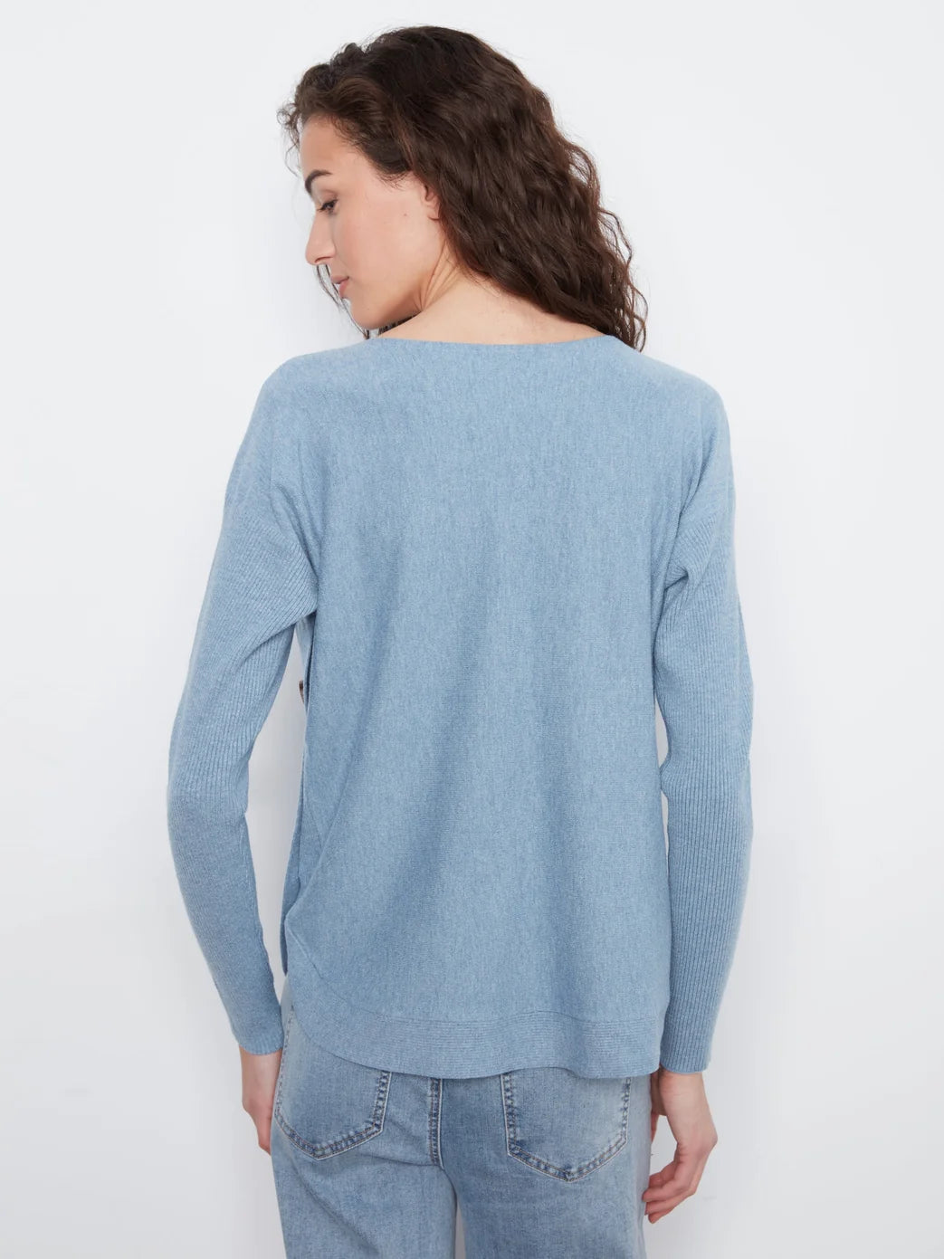 Charlie B Side Button Sweater Storm