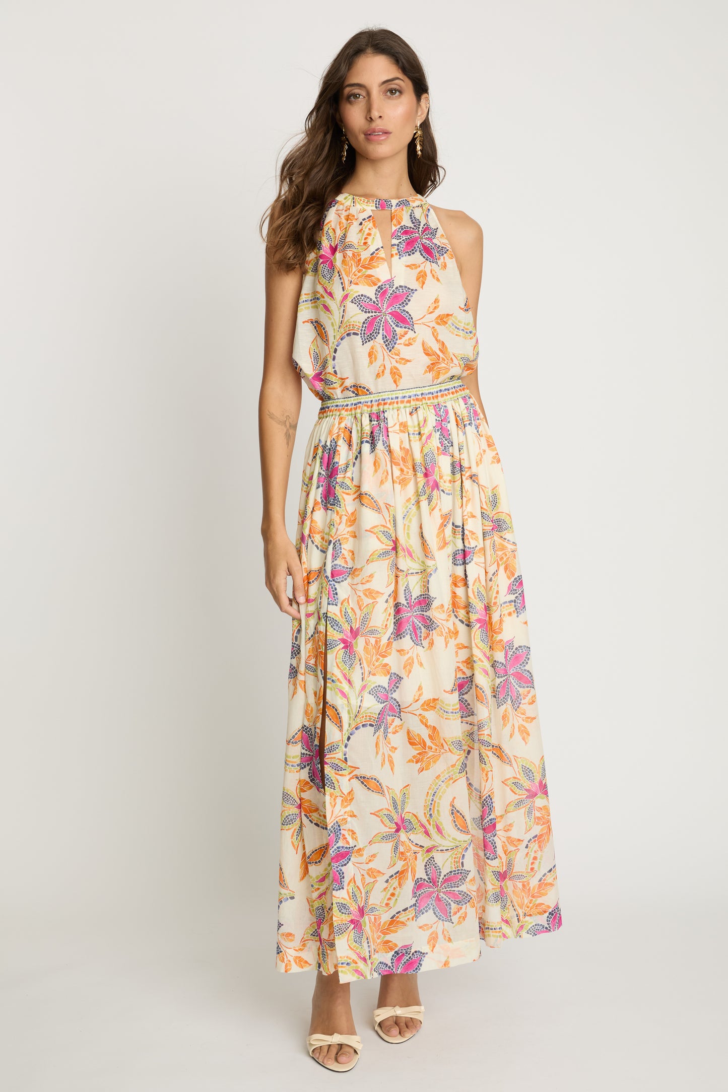 Caballero Kai Skirt Stitched Flower