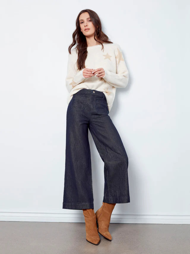 Charlie B Star Jacquard Lurex Sweater - Stars