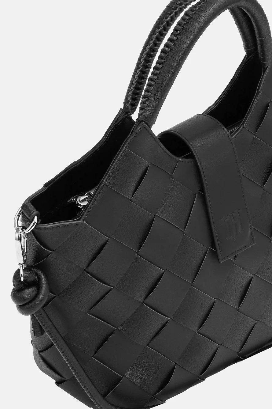 Ilse Jacobsen Braided Handbag - Black