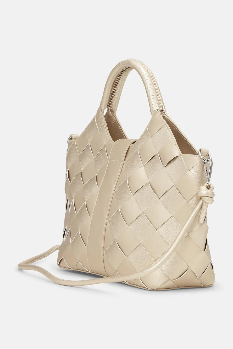 Ilse Jacobsen Braided Handbag - Platin