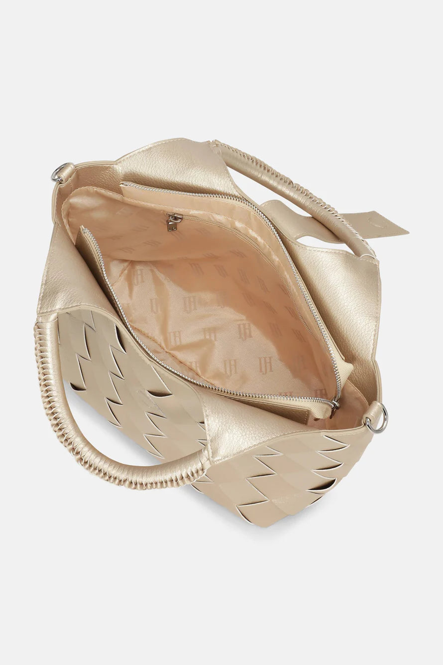 Ilse Jacobsen Braided Handbag - Platin
