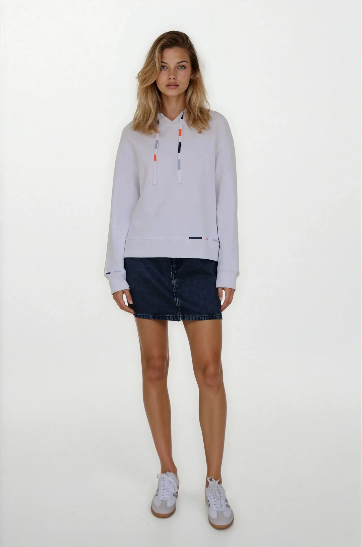 CHRLDR Embroidered Molly Pullover Hoodie White