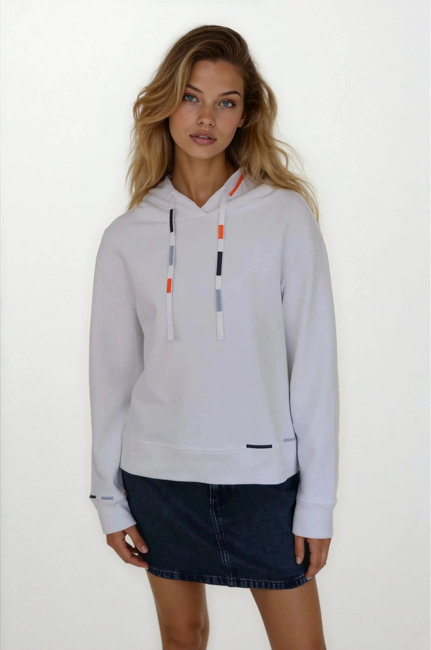 CHRLDR Embroidered Molly Pullover Hoodie White