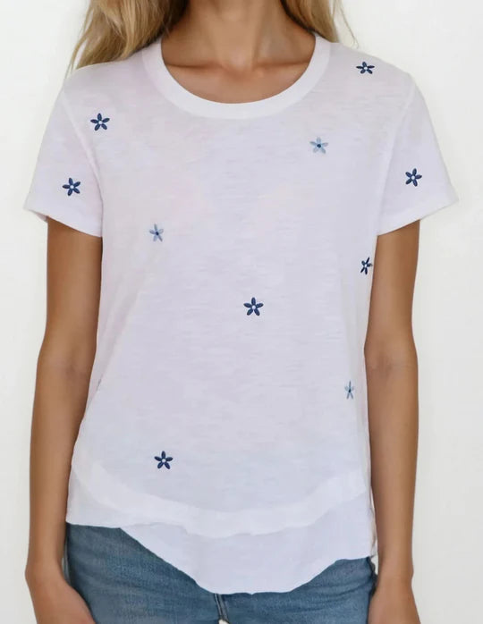 CHRLDR Daisy Ava - Mock Layer T-Shirt White