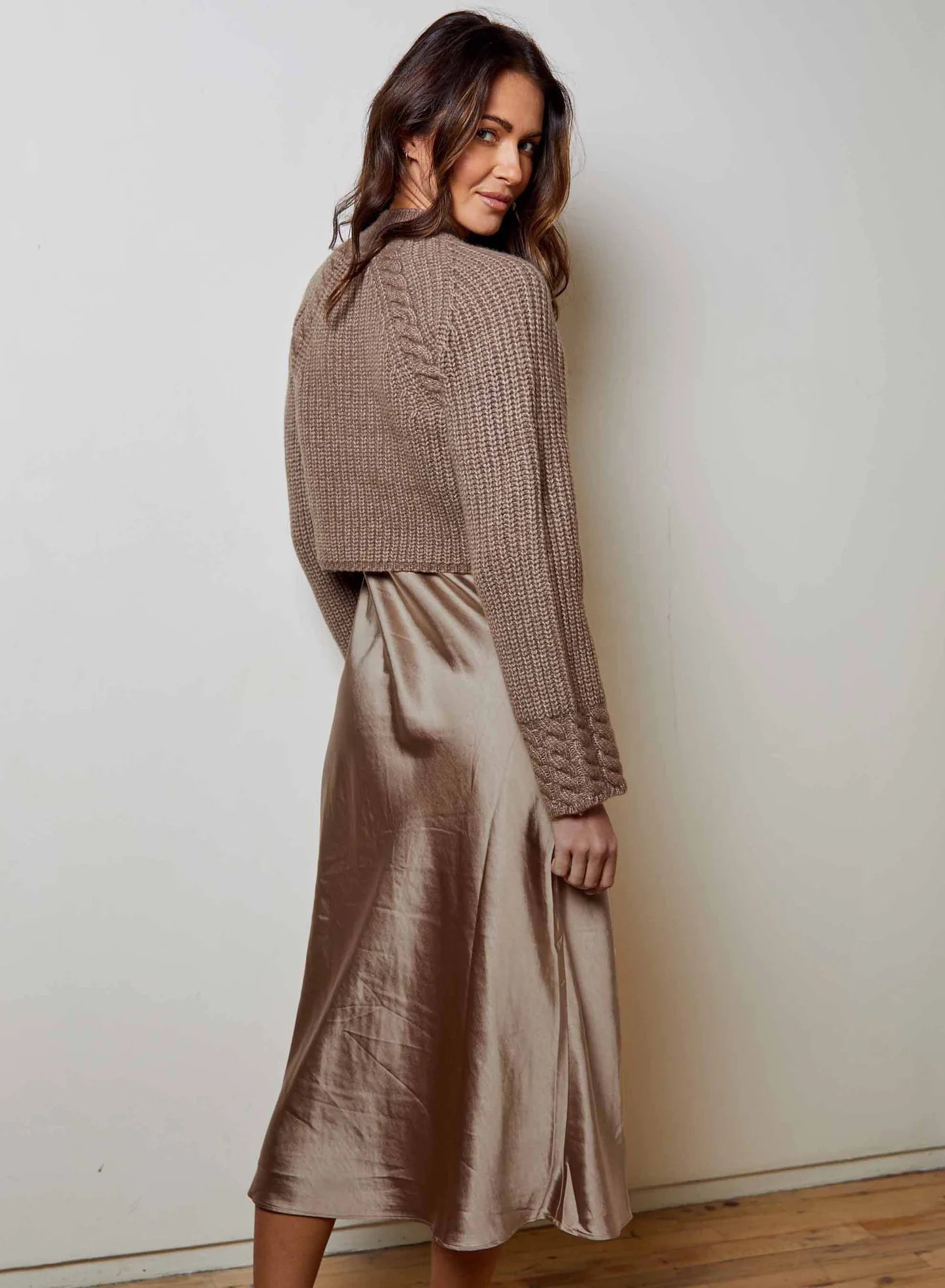 DH New York Kaz Sweater/Dress Combo Umber