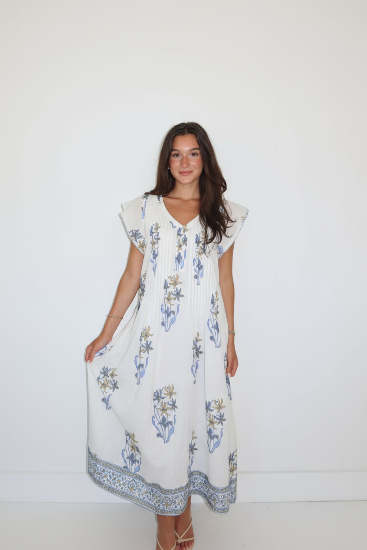 Nibi MTK Doris Maxi Dress - Blue Lilly