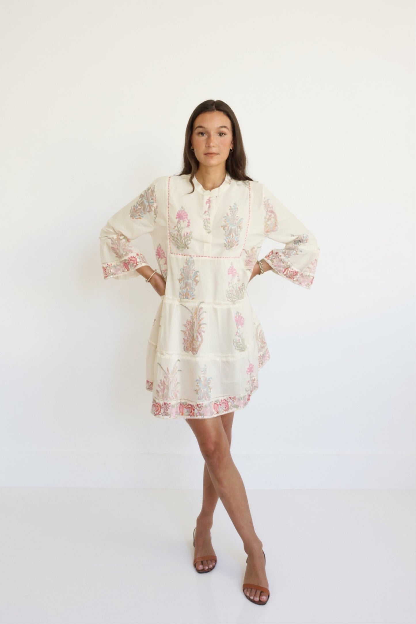 Nibi MTK  Dylan Dress Pastel Paisley