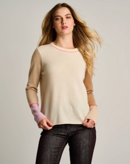 Lisa Todd Block Talk Sweater - Ivory Combo