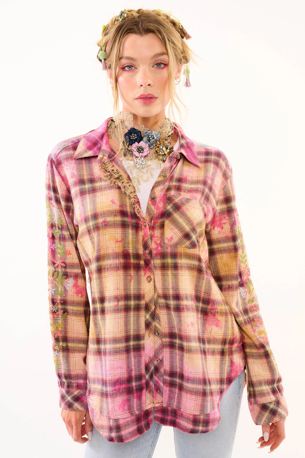 Aratta Plaid Nature Shirt Rustic