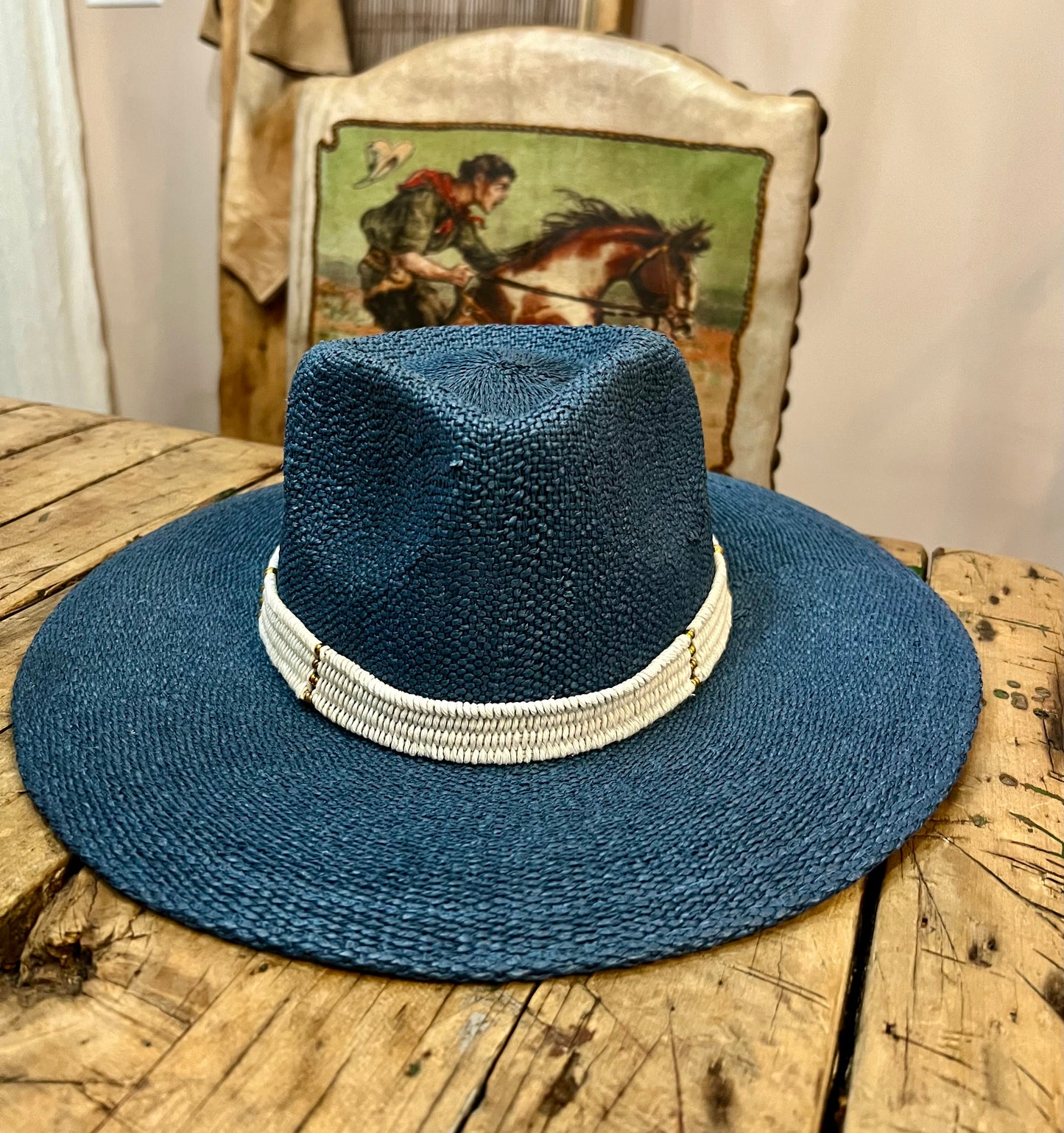 Brooklyn Hat Navy - Saylor White