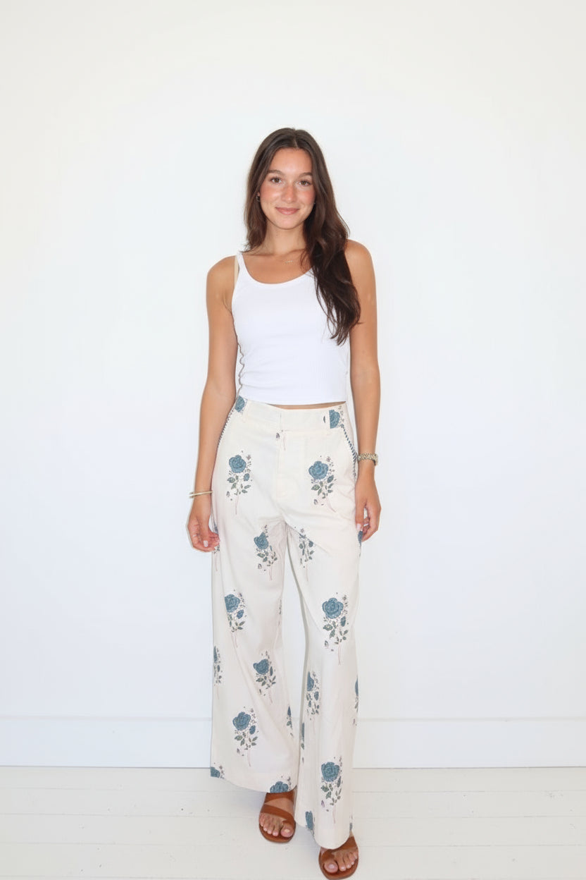 Nibi MTK Edison Pant - Mystic Blue Rose