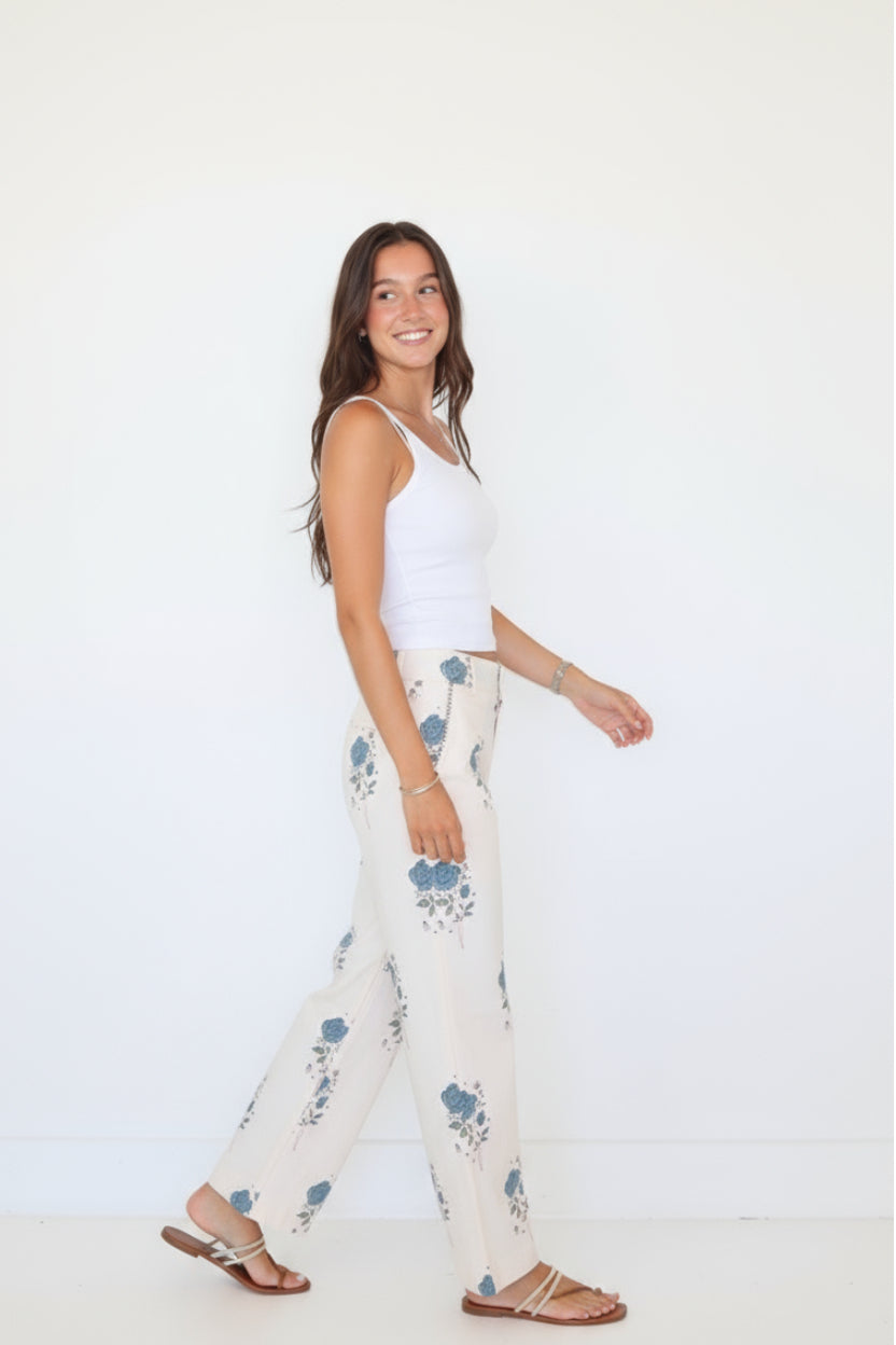 Nibi MTK Edison Pant - Mystic Blue Rose