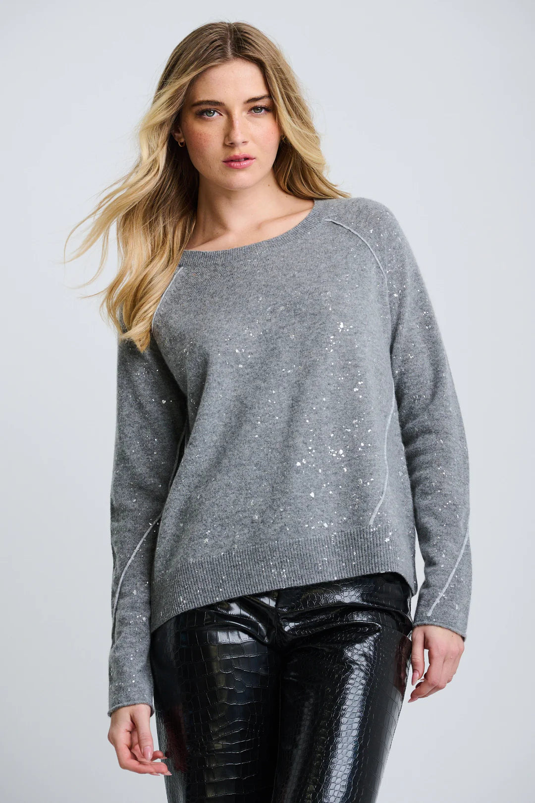 Lisa Todd Diamond Dust Sweater - Fog