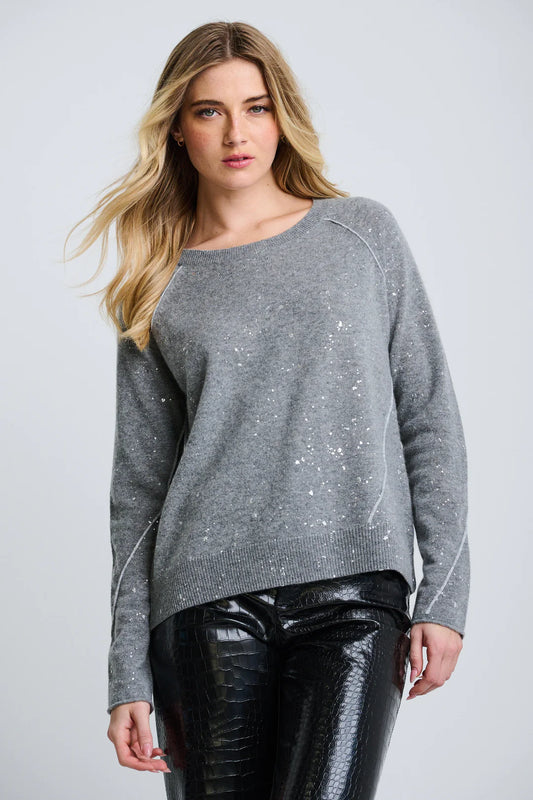 Lisa Todd Diamond Dust Sweater - Fog