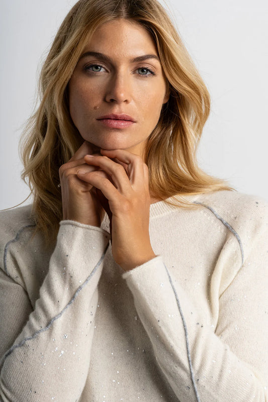 Lisa Todd Diamond Dust Sweater - Winter White