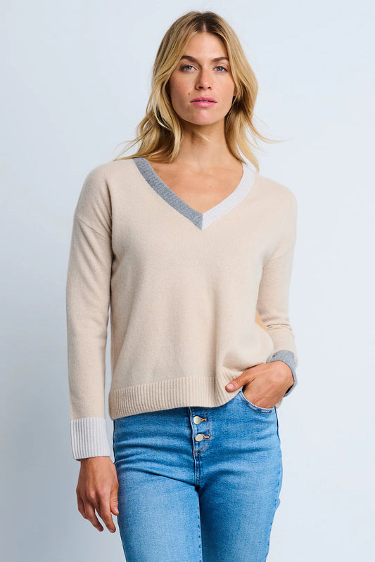 Lisa Todd Color Wheel Sweater Latte Carmel
