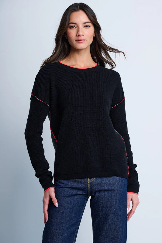 Lisa Todd Around Town Sweater - Black Fog
