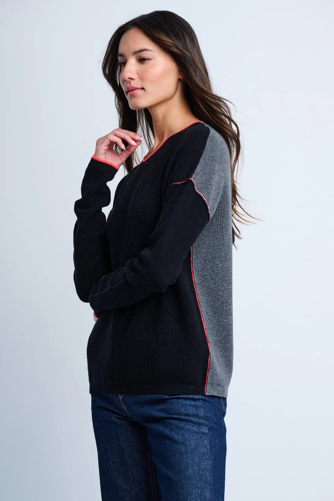 Lisa Todd Around Town Sweater - Black Fog