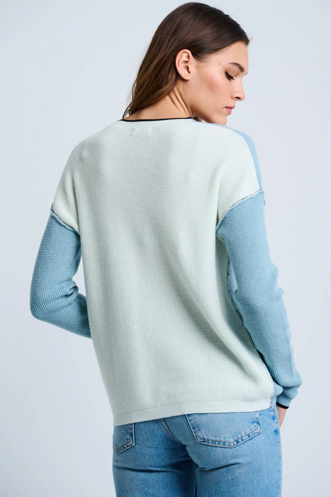 Lisa Todd Around Town Sweater - Dream Blue/Polar