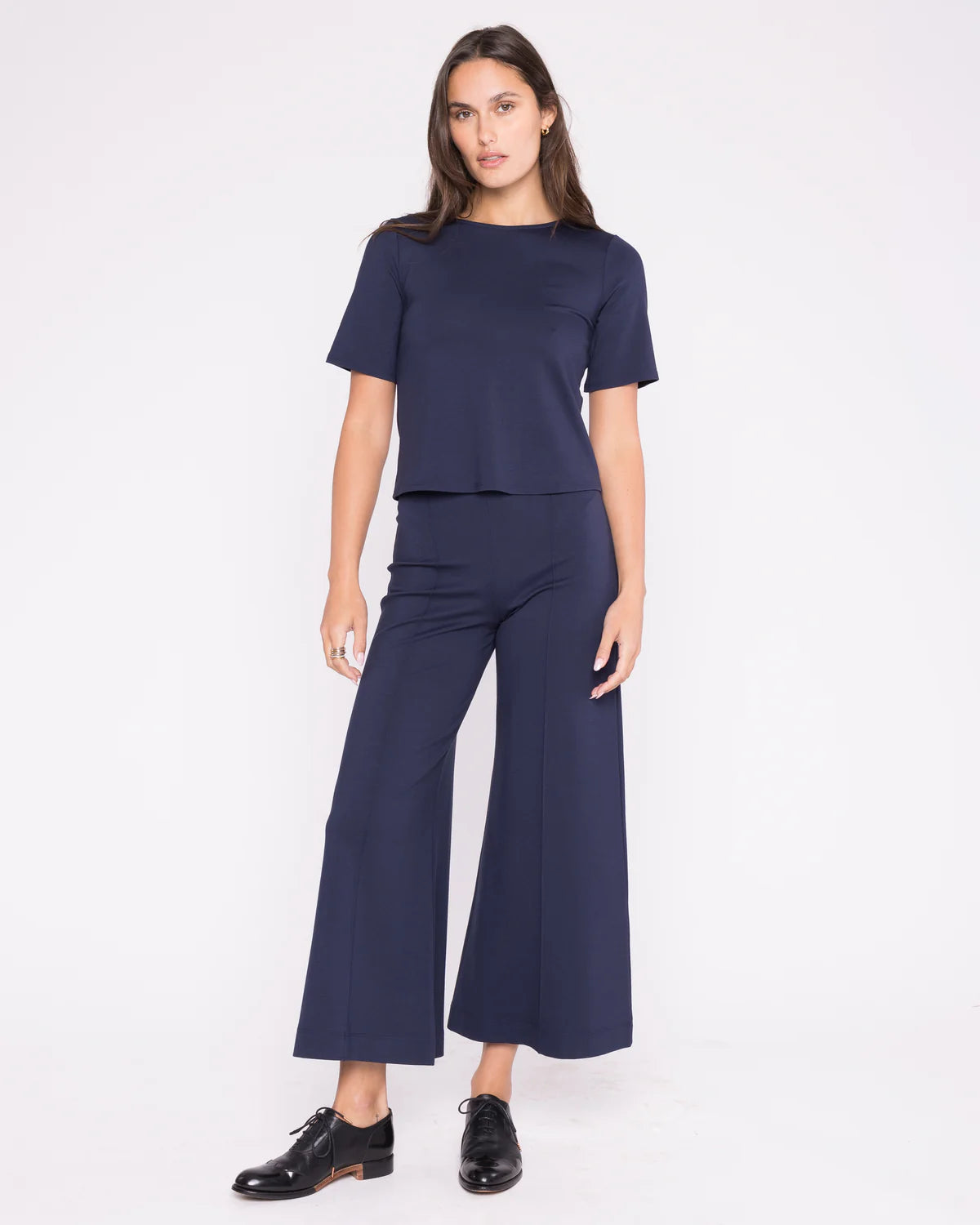 Ripley Rader Ponte Knit Wide Leg Pant Cropped