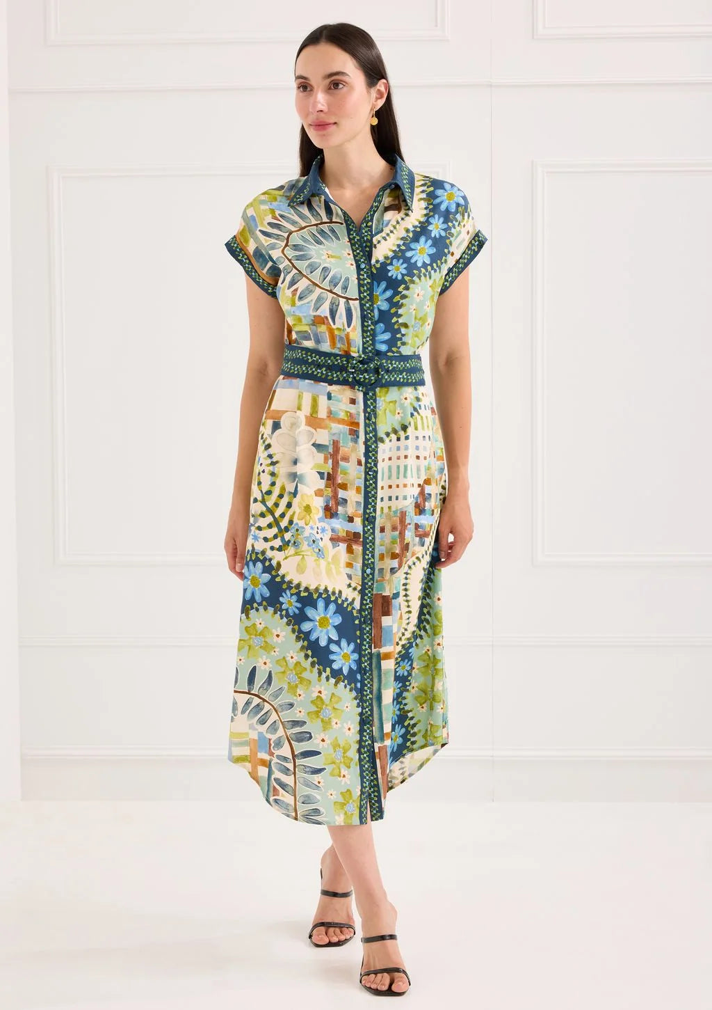 Alivia Willa Dress | Navy Mosaic