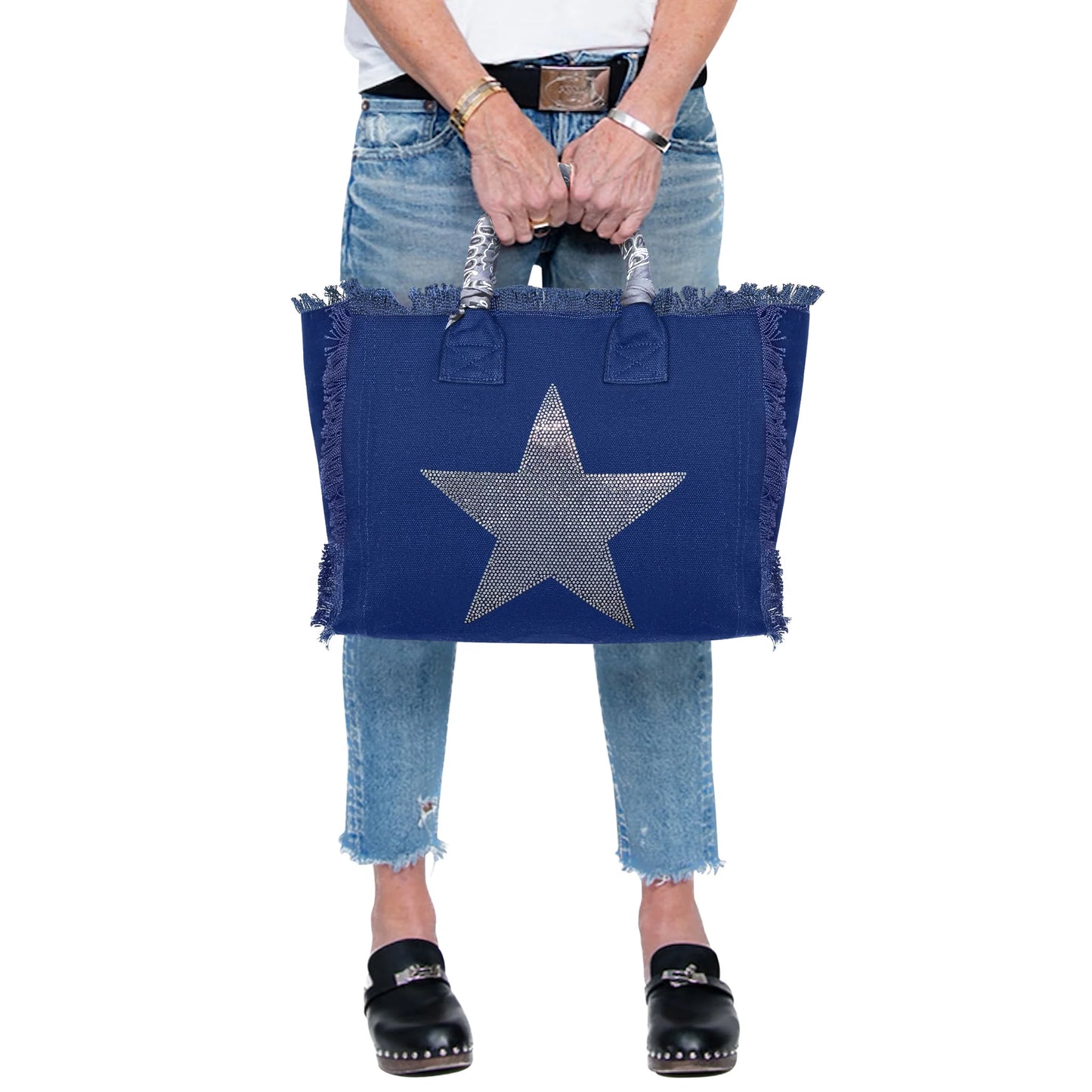 Hip Chik Silver Star Tote