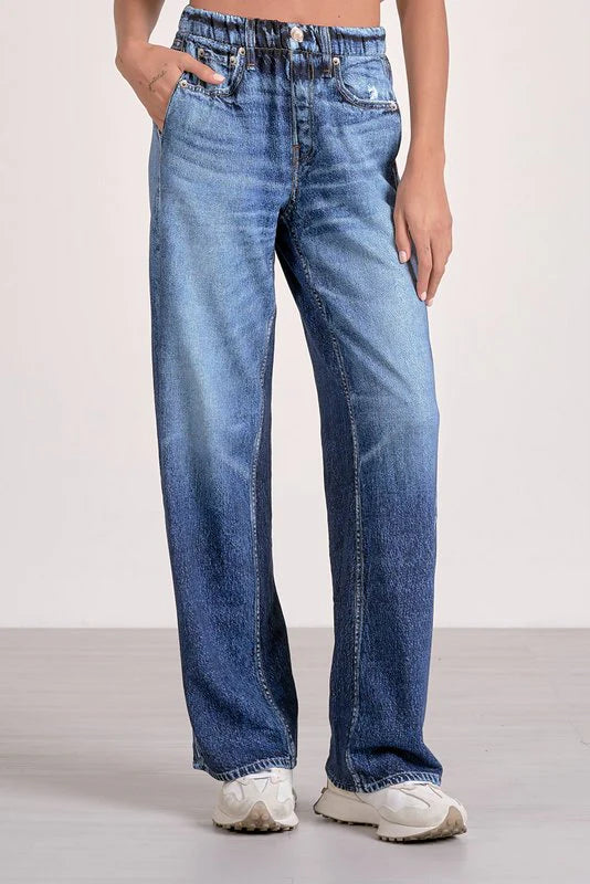 Elan Jenna Sweatpant Jean Denim