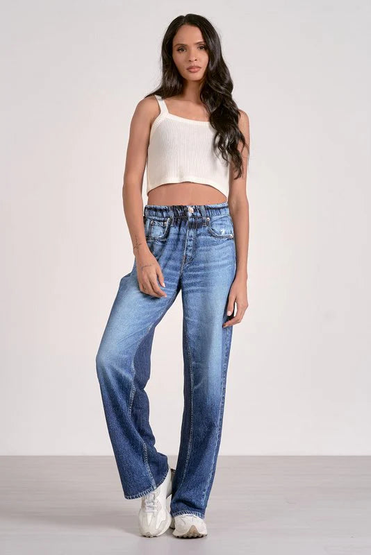 Elan Jenna Sweatpant Jean Denim