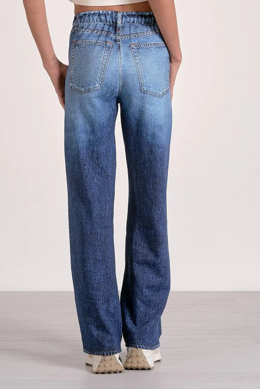 Elan Jenna Sweatpant Jean Denim
