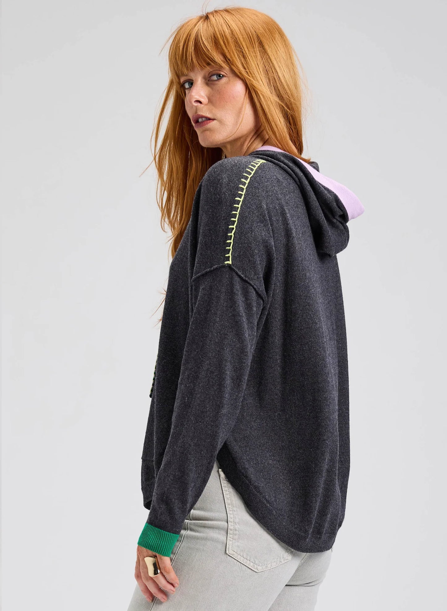 Zaket & Plover Joey Pocket Hoodie - Charcoal