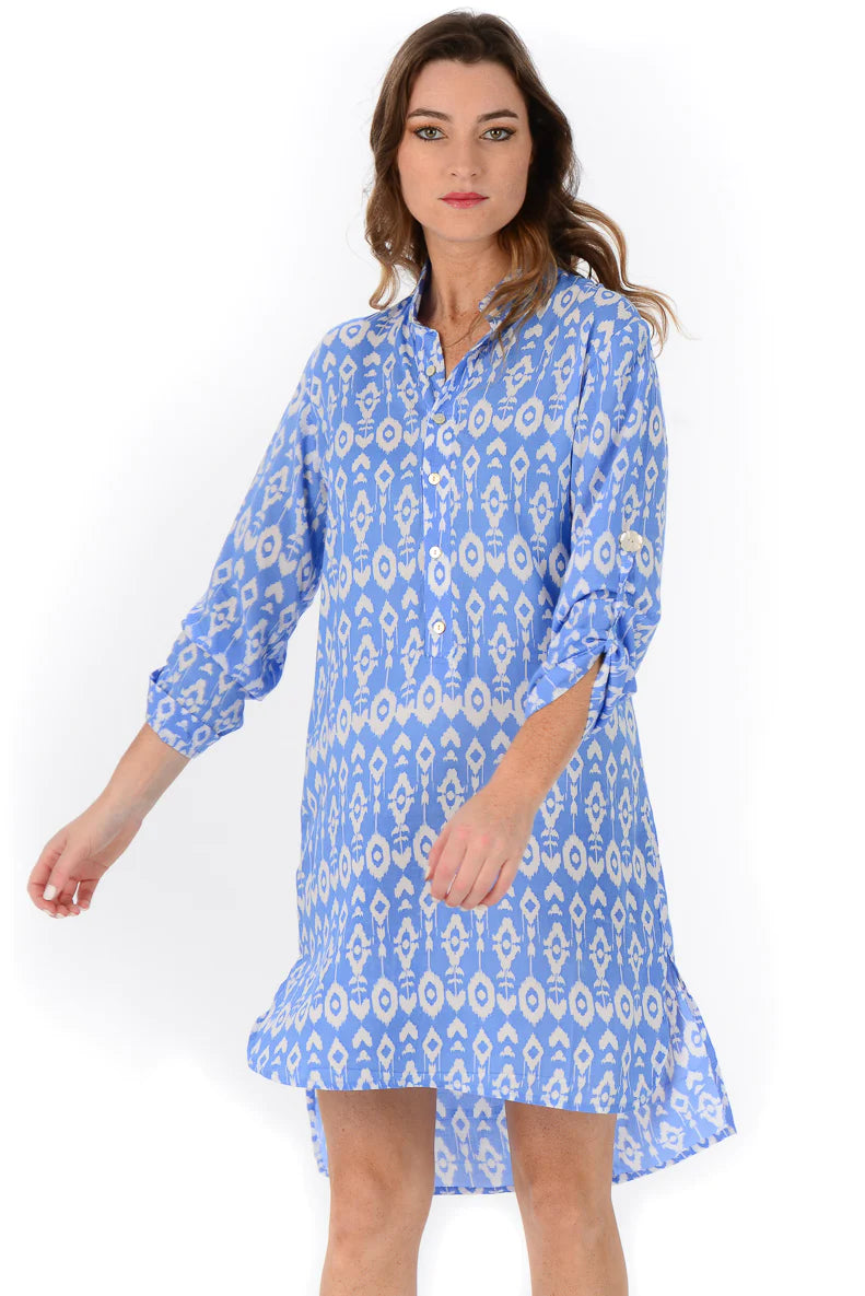 Walker & Wade Day Tripper Dress-Periwinkle Ikat