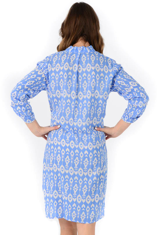 Walker & Wade Day Tripper Dress-Periwinkle Ikat