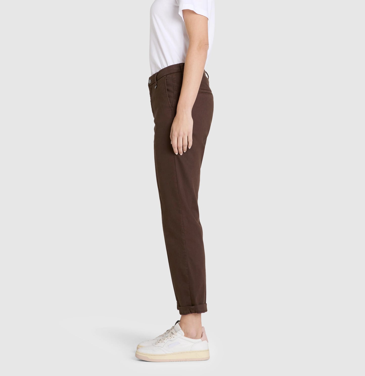 Mac Jeans Chino Turn Up Pant Fawn Brown