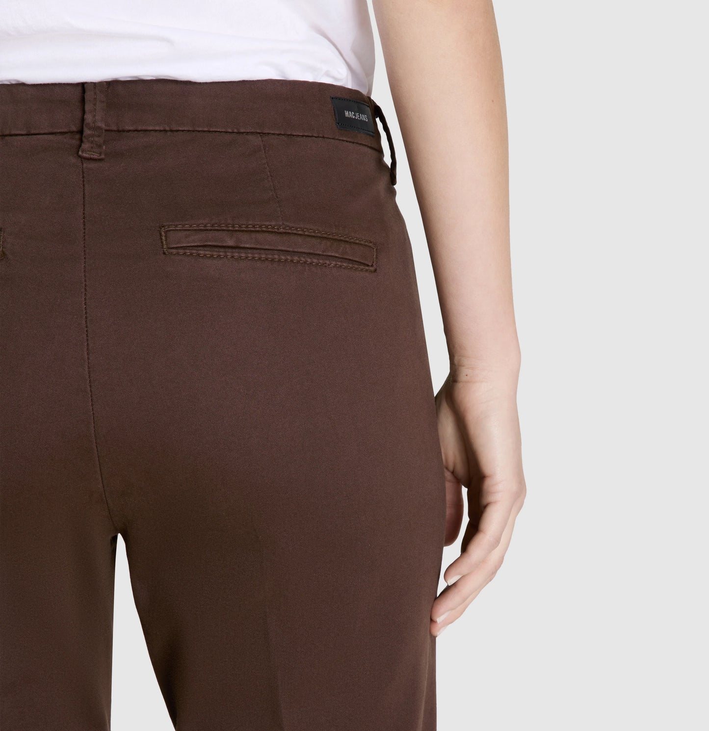 Mac Jeans Chino Turn Up Pant Fawn Brown