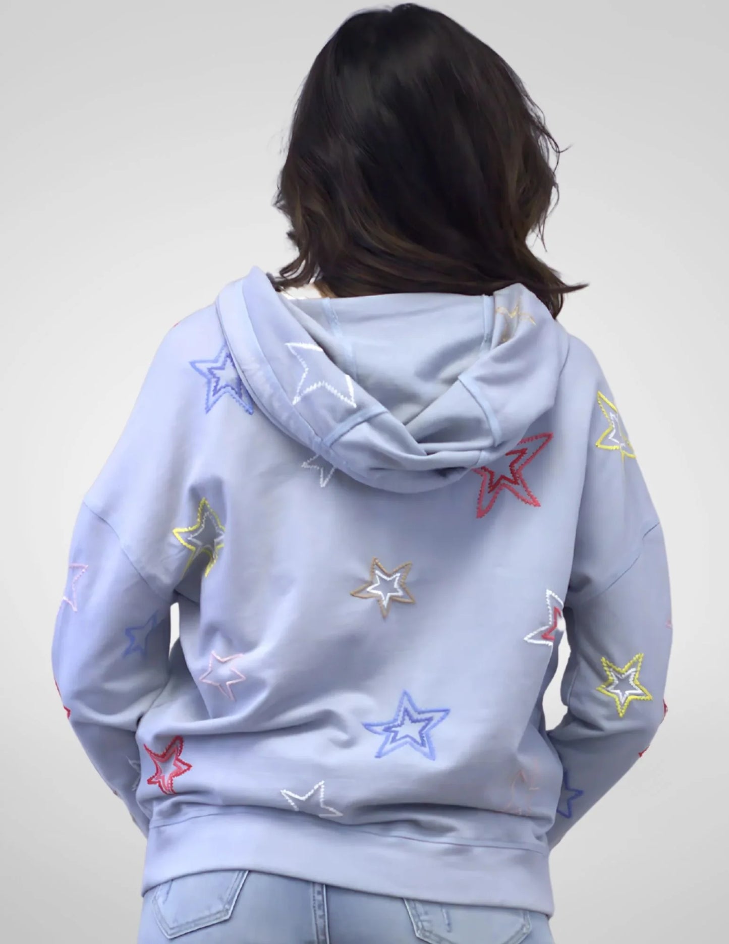 Caite & Kyla Seo Rima Jacket - Blue Fog